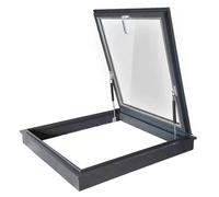 Escotilla de techo de aluminio con vidrio templado para una alta durabilidad e iluminación de techo en techos inclinados y planos