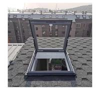 Escotilla de techo manual con ángulos ajustables, impermeable, ventana para pasillo ático Staase Ga - Lar 50 x 75 cm, puerta de ventilación fácil de instalar