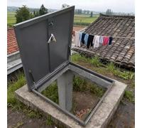 Escotilla de Techo, Puerta de Seguridad de Acero galvanizado para escotilla de Techo, 31x31 Pulgadas, 31x32 Pulgadas, 31x38 Pulgadas - Acceso Duradero a tragaluz para hogar y sótano, Uso com