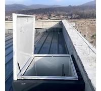 Escotilla de Techo, Tapa de escotilla de ático metálica Personalizable - Tapa de Acceso de Mantenimiento Grande de 75x55cm para ático, terraza acristalada, sótano, tragaluz - Solución durade