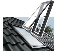 Escotilla de Techo, tragaluz Personalizable para techos Planos e Inclinados, escotilla de Salida de Vidrio Templado de Doble Capa (22x32 Pulgadas) para una Mejor ventilación y Acceso al átic