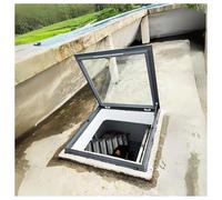Escotilla de Techo, Ventana de Techo Tipo tragaluz para casa, escotilla de Mantenimiento de Salida, Pozo de iluminación Plano de 36x36 Pulgadas, Puerta de iluminación Natural para sótano, CU