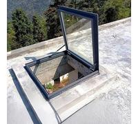 Escotilla de tragaluz para ventana de acceso al techo para ventilación de ático y sótano, luz natural, diseño duradero para una fácil instalación