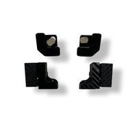 Escotilla magnética giratoria tipo V3 - Sistema de fijación invisible para escotilla de revisión de pared y techo - Bisagra giratoria robusta - Acceso técnico discreto (fontanería, electricidad, VMC)