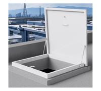 Escotilla manual de techo, cubierta segura de aleación de aluminio para ventilación de ático y acceso de mantenimiento, resistente a la intemperie, fácil instalación, ideal para hogares y uso