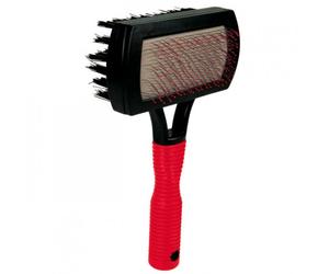 Escova + Cardadeira c/ Cabo Plástico