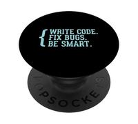 Escriba código, corrija Errores, Sea un desarrollador Inteligente de programación y codificación PopSockets PopGrip Adhesivo