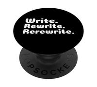 Escribe. Reescribir. Volver a Escribir. Escritura de Novedad Escritores Escritores PopSockets PopGrip Adhesivo