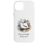 Escribe Tus Pensamientos Encuentra tu Paz Tema Reflexión y Carcasa para iPhone 14 Plus