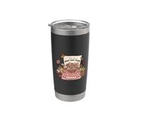 Escribe tus propias historias Máquina de escribir floral Escritor Autor Vaso térmico de acero inoxidable de doble pared