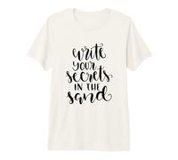 Escribe Tus Secretos en la Arena Verano Naturaleza Camiseta Premium