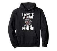 Escribí una canción Que se Llama Feed Me Funny Cat Sudadera con Capucha
