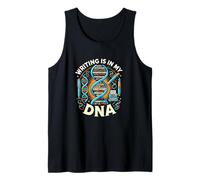Escribir está en mi ADN - Creativo Autor Poeta Artista Pasión Camiseta sin Mangas