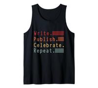 Escribir Publicar Celebrar Diseño Repetido Camiseta sin Mangas
