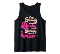 Escribir sobre música es como Bailar sobre Arquitectura Camiseta sin Mangas