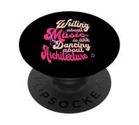 Escribir sobre música es como Bailar sobre Arquitectura PopSockets PopGrip Adhesivo