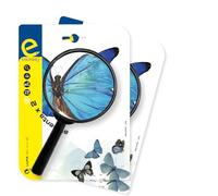 ESCRIBO 2 Packs de 1 Lupas de Cristal de Diámetro de 90 mm. Ideal para Trabajos de Precisión, Lectura, Costura - Aumenta X3