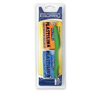 ESCRIBO 4 Barras de Plastilina con 2 Herramientas Cuchillo para el Moldeado - Colores Surtidos - 3 Packs de 2 Unidades