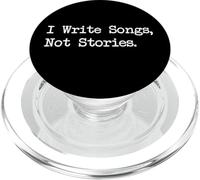 Escribo canciones, no historias Citas divertidas PopSockets PopGrip para MagSafe