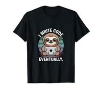 Escribo código eventualmente Perezoso Programador Vida Camiseta