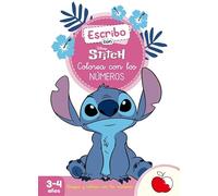 Escribo con Stitch. Colorea con los números (3-4 años) (Escribo con Disney): Con números y figuras para reseguir (Aprendo con Disney)