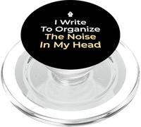 Escribo para organizar el Ruido en mi Cabeza Escritor de Pasatiempos PopSockets PopGrip para MagSafe