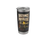Escrima Arnis Artes Marciales Distance Is A Privilege Vaso térmico de acero inoxidable de doble pared