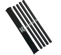 Escrima - Palos de espuma acolchados para entrenamiento seguro con bolsa de transporte de armadura - Paquete de 4 (Negro)