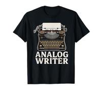 Escritor analógico Máquina de Escribir Vintage Autor de la Vieja Escuela Camiseta