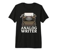 Escritor analógico Máquina de Escribir Vintage Autor de la Vieja Escuela Camiseta Premium