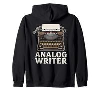 Escritor analógico Máquina de Escribir Vintage Autor de la Vieja Escuela Sudadera con Capucha