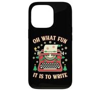 Escritor Autor Novelista Funny Christmas Oh What Fun Write Carcasa para iPhone 13 Pro