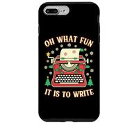 Escritor Autor Novelista Funny Christmas Oh What Fun Write Carcasa para iPhone 7 Plus/8 Plus