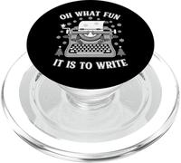 Escritor Autor Novelista Funny Christmas Oh What Fun Write PopSockets PopGrip para MagSafe
