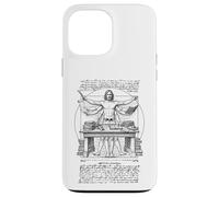 Escritor Autor Novelista Hombre de Vitruvio Leonardo Da Vinci Libro Carcasa para iPhone 13 Pro MAX