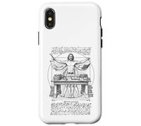 Escritor Autor Novelista Hombre de Vitruvio Leonardo Da Vinci Libro Carcasa para iPhone X/XS
