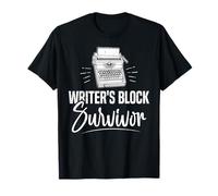 Escritor Block Survivor Funny Publicado Autor Escritura Amantes Camiseta