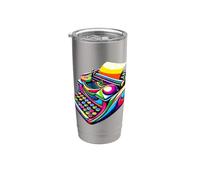 Escritor Colorido De Escritura De Arte Pop Escribir Editar Vaso térmico de acero inoxidable de doble pared