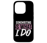 Escritor de Canciones Músicos y Amantes de la Música Letra Carcasa para iPhone 14 Pro