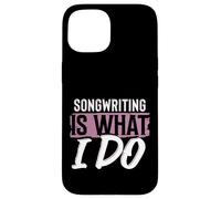 Escritor de Canciones Músicos y Amantes de la Música Letra Carcasa para iPhone 15