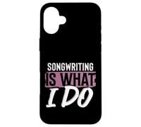 Escritor de Canciones Músicos y Amantes de la Música Letra Carcasa para iPhone 16 Plus