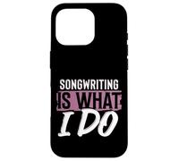 Escritor de Canciones Músicos y Amantes de la Música Letra Carcasa para iPhone 16 Pro