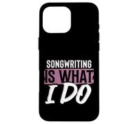 Escritor de Canciones Músicos y Amantes de la Música Letra Carcasa para iPhone 16 Pro MAX