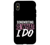 Escritor de Canciones Músicos y Amantes de la Música Letra Carcasa para iPhone X/XS