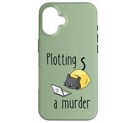 Escritor de crímenes Cozy Mystery Fiction Autor Carcasa para iPhone 16