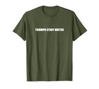 Escritor de Historias Triumph Camiseta, Hombre, Verde Oliva, L