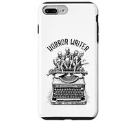 Escritor de terror Zombie Vintage Máquina de escribir Novelista de Halloween Carcasa para iPhone 7 Plus/8 Plus