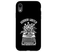 Escritor de terror Zombie Vintage Máquina de escribir Novelista de Halloween Carcasa para iPhone XR