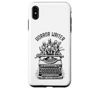 Escritor de terror Zombie Vintage Máquina de escribir Novelista de Halloween Carcasa para iPhone XS Max