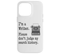 Escritor Divertido, por Favor No Juzgues A Mi Amante del Carcasa para iPhone 14 Pro MAX